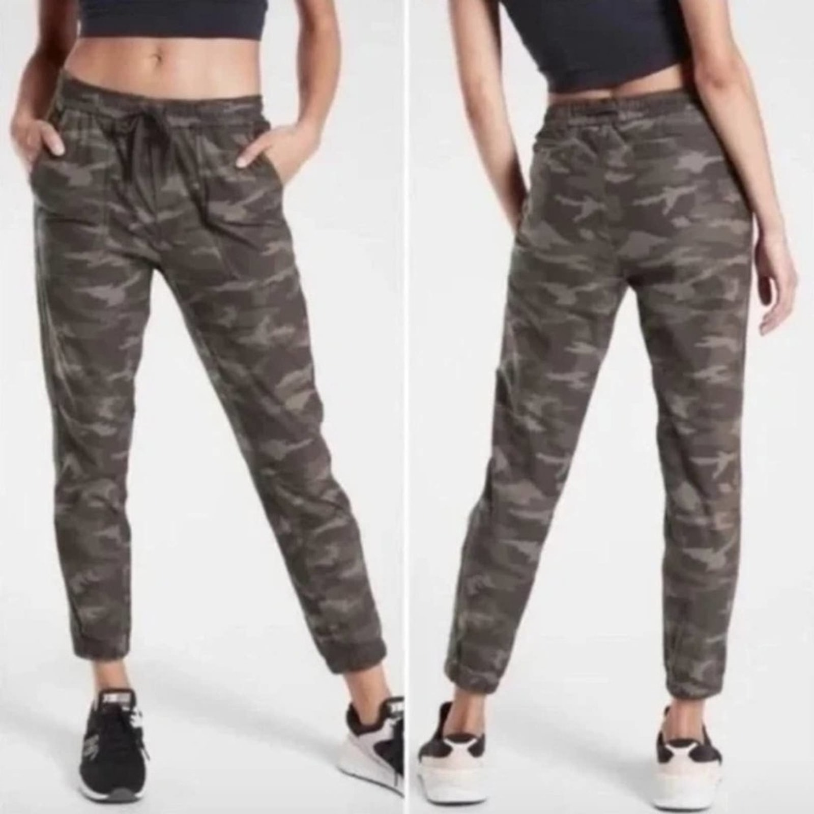 Athleta Farallon Jogger Pants Camouflage Camo 3a8